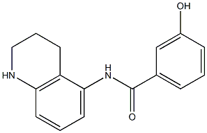 3-hydroxy-N-(1,2,3,4-tetrahydroquinolin-5-yl)benzamide Structure