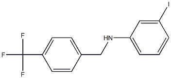 3-iodo-N-{[4-(trifluoromethyl)phenyl]methyl}aniline 구조식 이미지