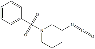 3-isocyanato-1-(phenylsulfonyl)piperidine Structure