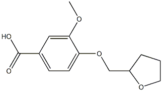 3-methoxy-4-(oxolan-2-ylmethoxy)benzoic acid Structure