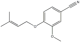 3-methoxy-4-[(3-methylbut-2-enyl)oxy]benzonitrile Structure