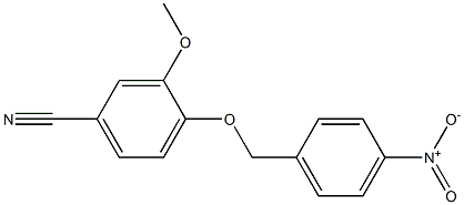 3-methoxy-4-[(4-nitrobenzyl)oxy]benzonitrile Structure