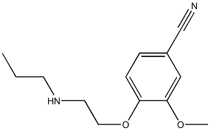 3-methoxy-4-[2-(propylamino)ethoxy]benzonitrile 구조식 이미지