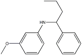 3-methoxy-N-(1-phenylbutyl)aniline 구조식 이미지