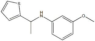 3-methoxy-N-[1-(thiophen-2-yl)ethyl]aniline 구조식 이미지