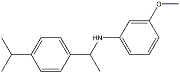 3-methoxy-N-{1-[4-(propan-2-yl)phenyl]ethyl}aniline Structure