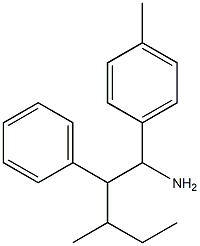 3-methyl-1-(4-methylphenyl)-2-phenylpentan-1-amine Structure