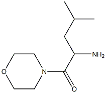 3-methyl-1-(morpholin-4-ylcarbonyl)butylamine Structure