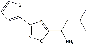 3-methyl-1-[3-(thiophen-2-yl)-1,2,4-oxadiazol-5-yl]butan-1-amine 구조식 이미지