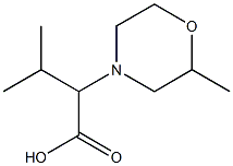 3-methyl-2-(2-methylmorpholin-4-yl)butanoic acid Structure