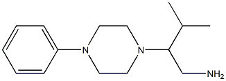 3-methyl-2-(4-phenylpiperazin-1-yl)butan-1-amine Structure