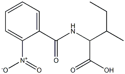 3-methyl-2-[(2-nitrobenzoyl)amino]pentanoic acid Structure