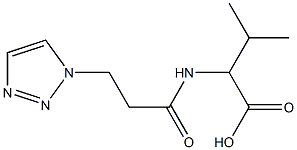 3-methyl-2-[3-(1H-1,2,3-triazol-1-yl)propanamido]butanoic acid Structure