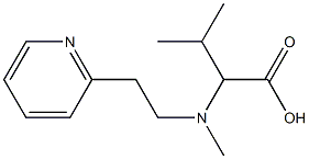 3-methyl-2-{methyl[2-(pyridin-2-yl)ethyl]amino}butanoic acid 구조식 이미지