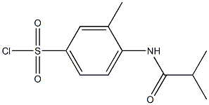 3-methyl-4-(2-methylpropanamido)benzene-1-sulfonyl chloride Structure