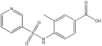 3-methyl-4-[(pyridin-3-ylsulfonyl)amino]benzoic acid Structure