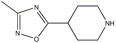 3-methyl-5-(piperidin-4-yl)-1,2,4-oxadiazole Structure