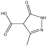 3-methyl-5-oxo-4,5-dihydro-1H-pyrazole-4-carboxylic acid Structure