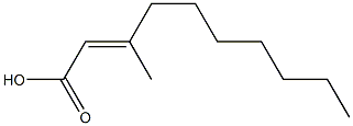 3-methyldec-2-enoic acid Structure