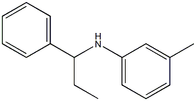 3-methyl-N-(1-phenylpropyl)aniline Structure