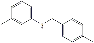 3-methyl-N-[1-(4-methylphenyl)ethyl]aniline 구조식 이미지