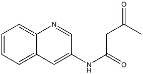 3-oxo-N-(quinolin-3-yl)butanamide Structure