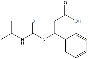 3-phenyl-3-[(propan-2-ylcarbamoyl)amino]propanoic acid 구조식 이미지