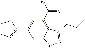 3-propyl-6-(thiophen-2-yl)pyrido[3,2-d][1,2]oxazole-4-carboxylic acid Structure