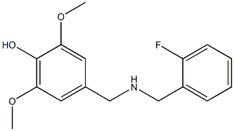 4-({[(2-fluorophenyl)methyl]amino}methyl)-2,6-dimethoxyphenol Structure