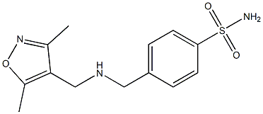 4-({[(3,5-dimethyl-1,2-oxazol-4-yl)methyl]amino}methyl)benzene-1-sulfonamide Structure
