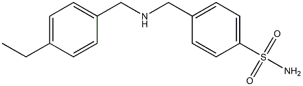 4-({[(4-ethylphenyl)methyl]amino}methyl)benzene-1-sulfonamide 구조식 이미지