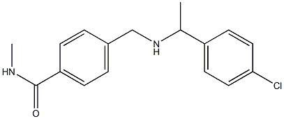 4-({[1-(4-chlorophenyl)ethyl]amino}methyl)-N-methylbenzamide 구조식 이미지