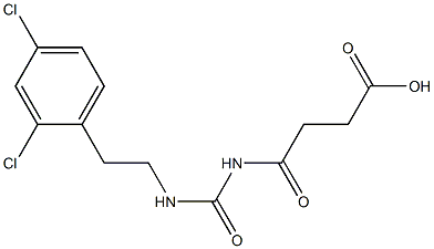 4-({[2-(2,4-dichlorophenyl)ethyl]carbamoyl}amino)-4-oxobutanoic acid Structure