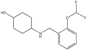 4-({[2-(difluoromethoxy)phenyl]methyl}amino)cyclohexan-1-ol Structure