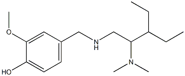 4-({[2-(dimethylamino)-3-ethylpentyl]amino}methyl)-2-methoxyphenol Structure