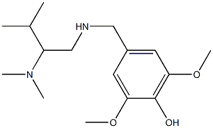 4-({[2-(dimethylamino)-3-methylbutyl]amino}methyl)-2,6-dimethoxyphenol 구조식 이미지