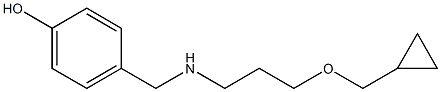 4-({[3-(cyclopropylmethoxy)propyl]amino}methyl)phenol Structure