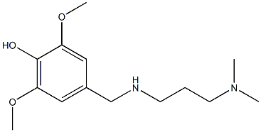 4-({[3-(dimethylamino)propyl]amino}methyl)-2,6-dimethoxyphenol Structure