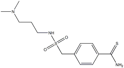 4-({[3-(dimethylamino)propyl]sulfamoyl}methyl)benzene-1-carbothioamide Structure