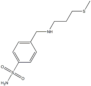 4-({[3-(methylsulfanyl)propyl]amino}methyl)benzene-1-sulfonamide 구조식 이미지