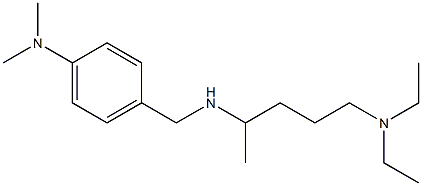 4-({[5-(diethylamino)pentan-2-yl]amino}methyl)-N,N-dimethylaniline Structure