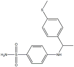 4-({1-[4-(methylsulfanyl)phenyl]ethyl}amino)benzene-1-sulfonamide 구조식 이미지