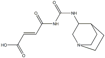 4-({1-azabicyclo[2.2.2]octan-3-ylcarbamoyl}amino)-4-oxobut-2-enoic acid 구조식 이미지