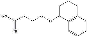 4-(1,2,3,4-tetrahydronaphthalen-1-yloxy)butanimidamide 구조식 이미지