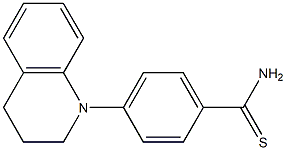 4-(1,2,3,4-tetrahydroquinolin-1-yl)benzene-1-carbothioamide 구조식 이미지