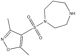 4-(1,4-diazepane-1-sulfonyl)-3,5-dimethyl-1,2-oxazole 구조식 이미지