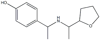 4-(1-{[1-(oxolan-2-yl)ethyl]amino}ethyl)phenol 구조식 이미지