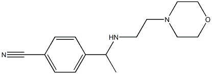 4-(1-{[2-(morpholin-4-yl)ethyl]amino}ethyl)benzonitrile 구조식 이미지