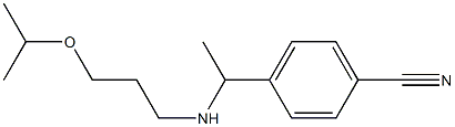 4-(1-{[3-(propan-2-yloxy)propyl]amino}ethyl)benzonitrile Structure