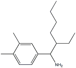 4-(1-amino-2-ethylhexyl)-1,2-dimethylbenzene Structure